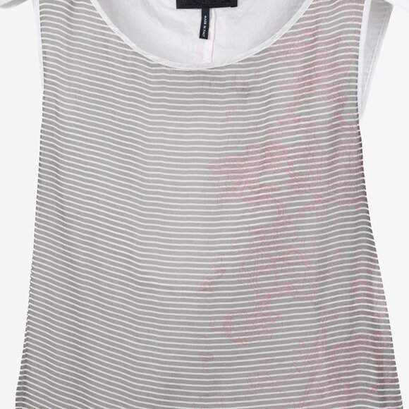 Jil Sander Striped Topographic Tank Blouse - Picture 3 of 10